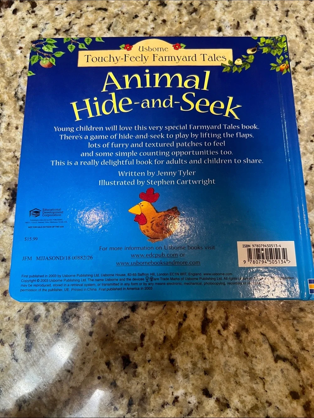 Usborne Animal Hide-and-Seek Touchy-Feely Farmyard Tales